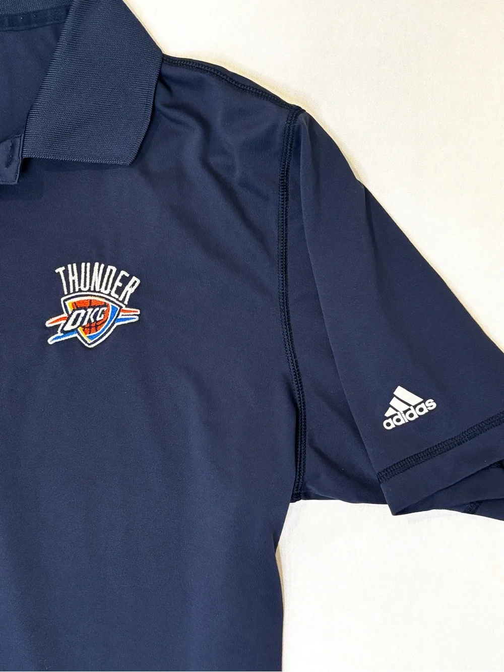adidas Navy Oklahoma City Thunder Polo Shirt